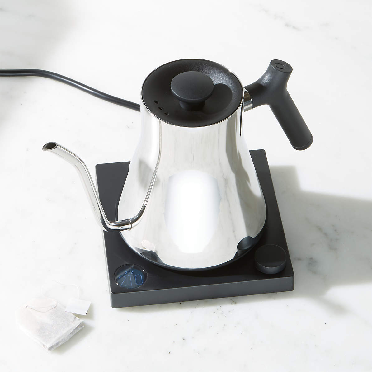 Fellow Stagg EKG Polished Steel Electric Pour-Over Tea Kettle + 