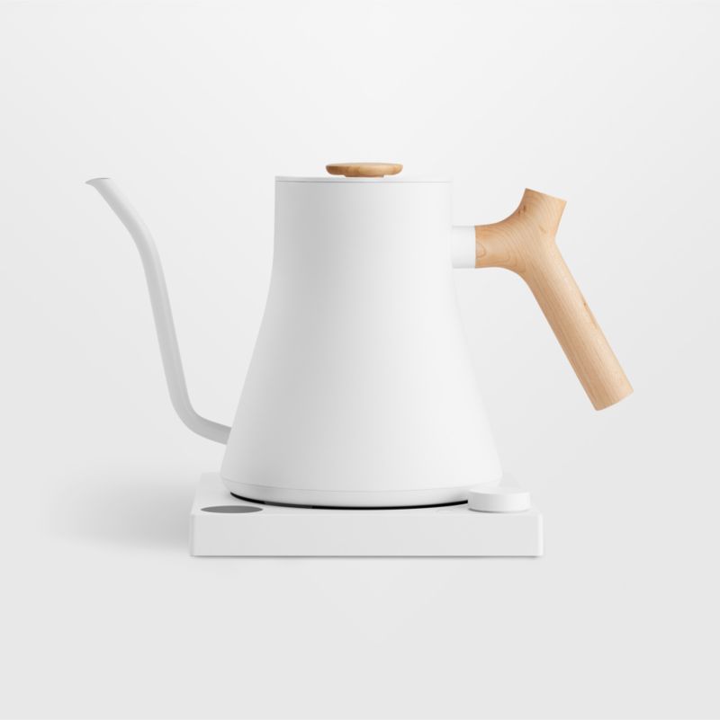 Fellow Stagg EKG Pro Electric Tea Kettle in Matte White with Maple Accents - image 0 of 2