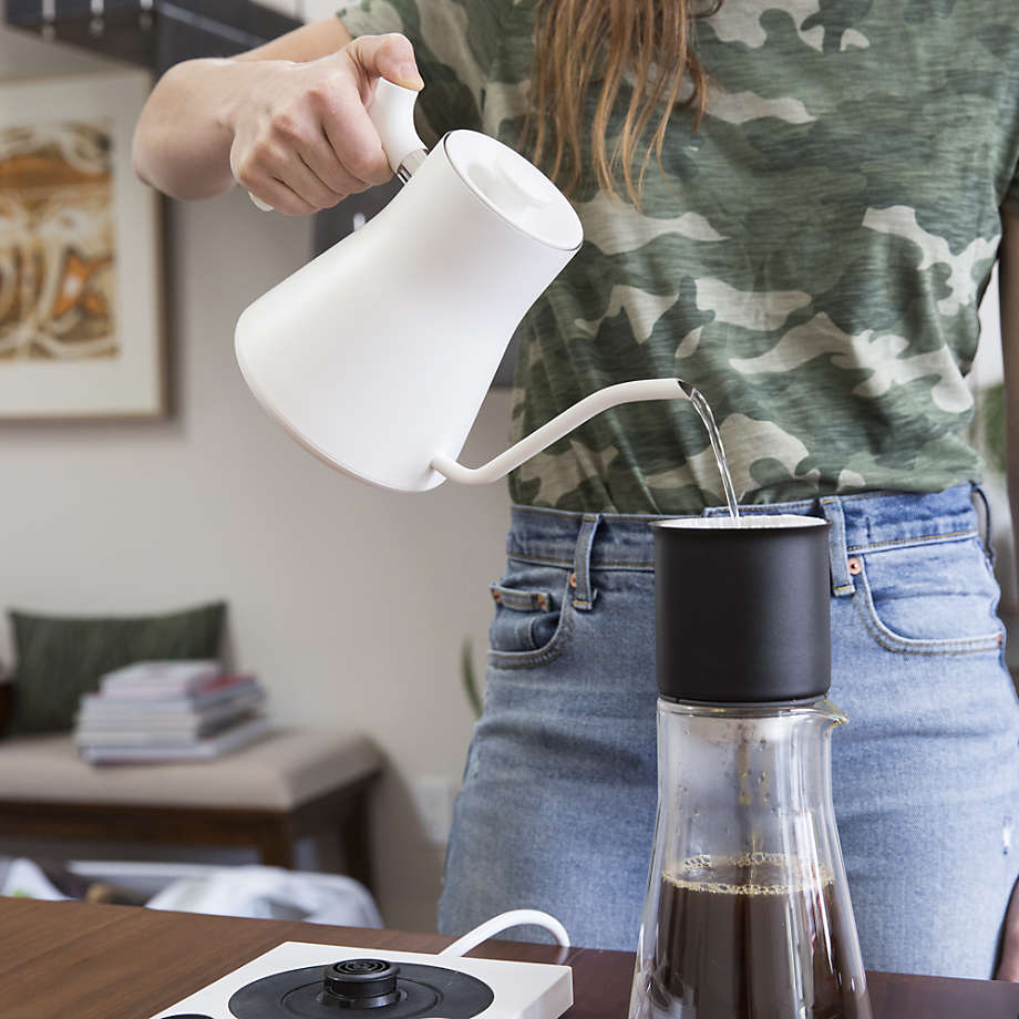 Fellow Stagg EKG Matte White Electric Kettle with Maple Handle + Reviews, Crate & Barrel Canada