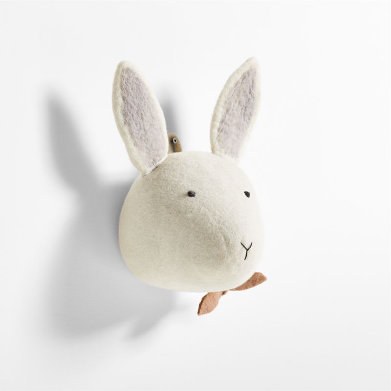 Felt Bunny Animal Head Wall Decor - image 10 of 17