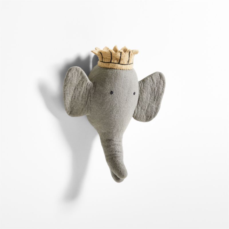 Felt Elephant Animal Head Wall Decor - image 11 of 18