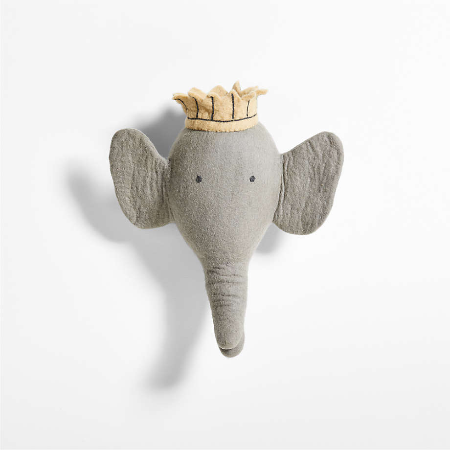 Felt Elephant Animal Head Wall Decor | Crate & Kids