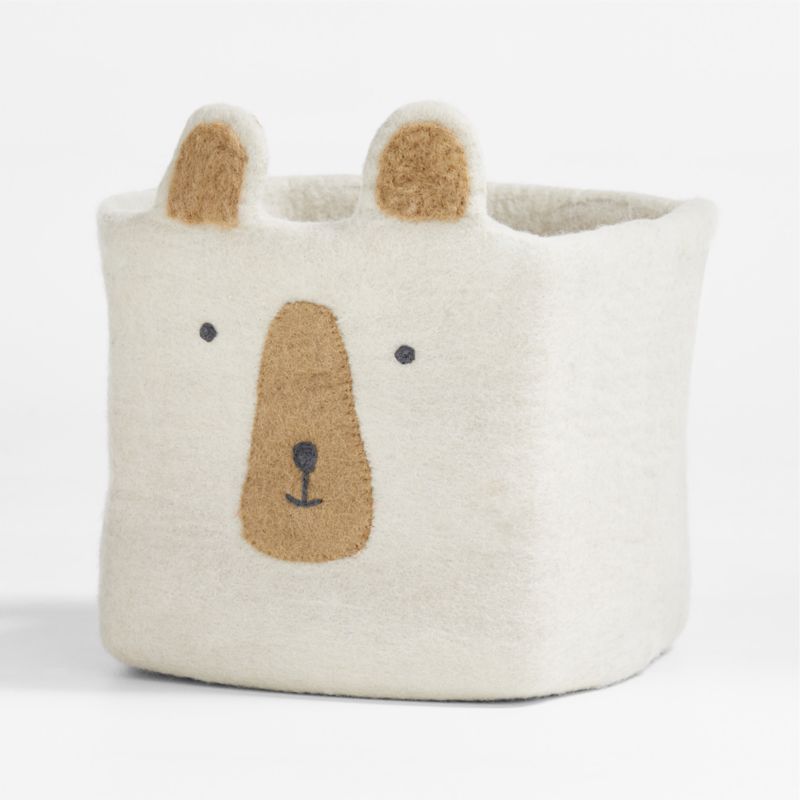 Bear Felt Shelf Storage Bin - image 4 of 8