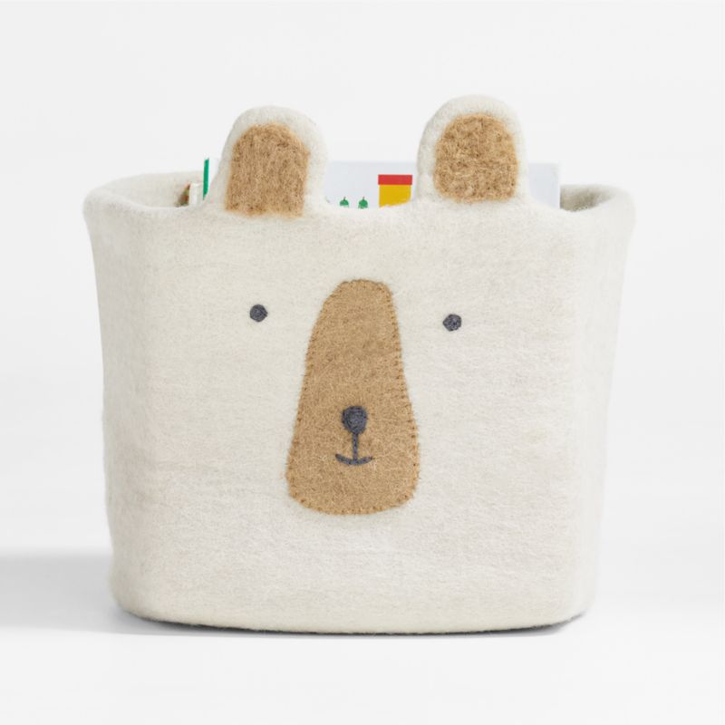 Bear Felt Shelf Storage Bin - image 0 of 8