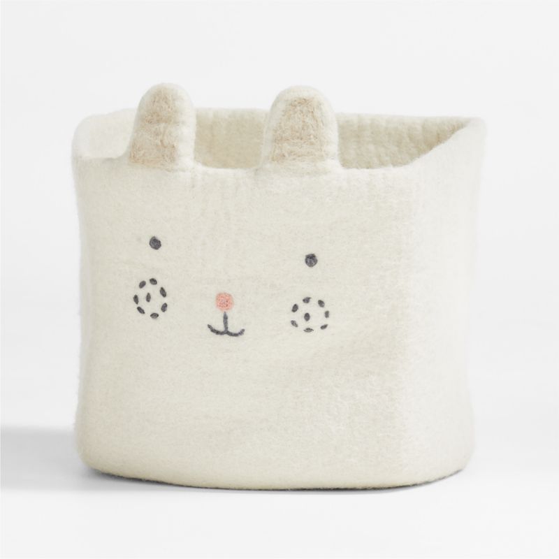 Bunny Felt Shelf Storage Bin