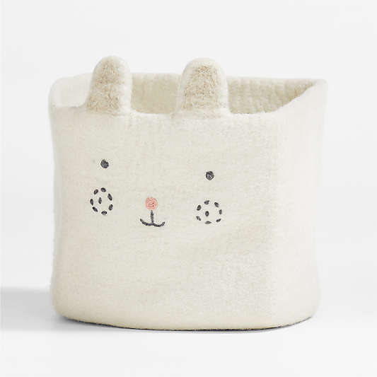 Bunny Felt Shelf Storage Bin