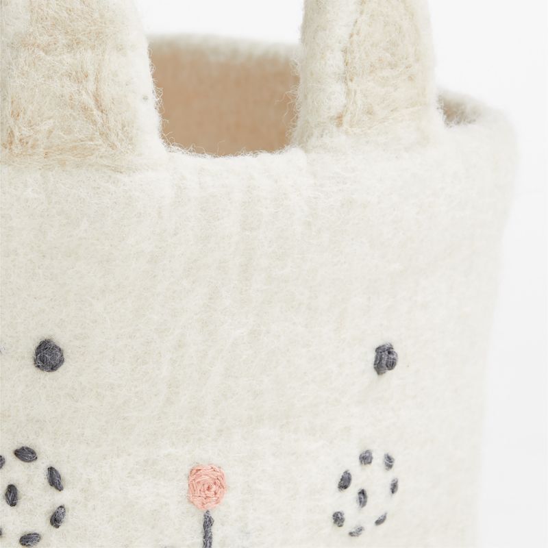 Bunny Felt Shelf Storage Bin