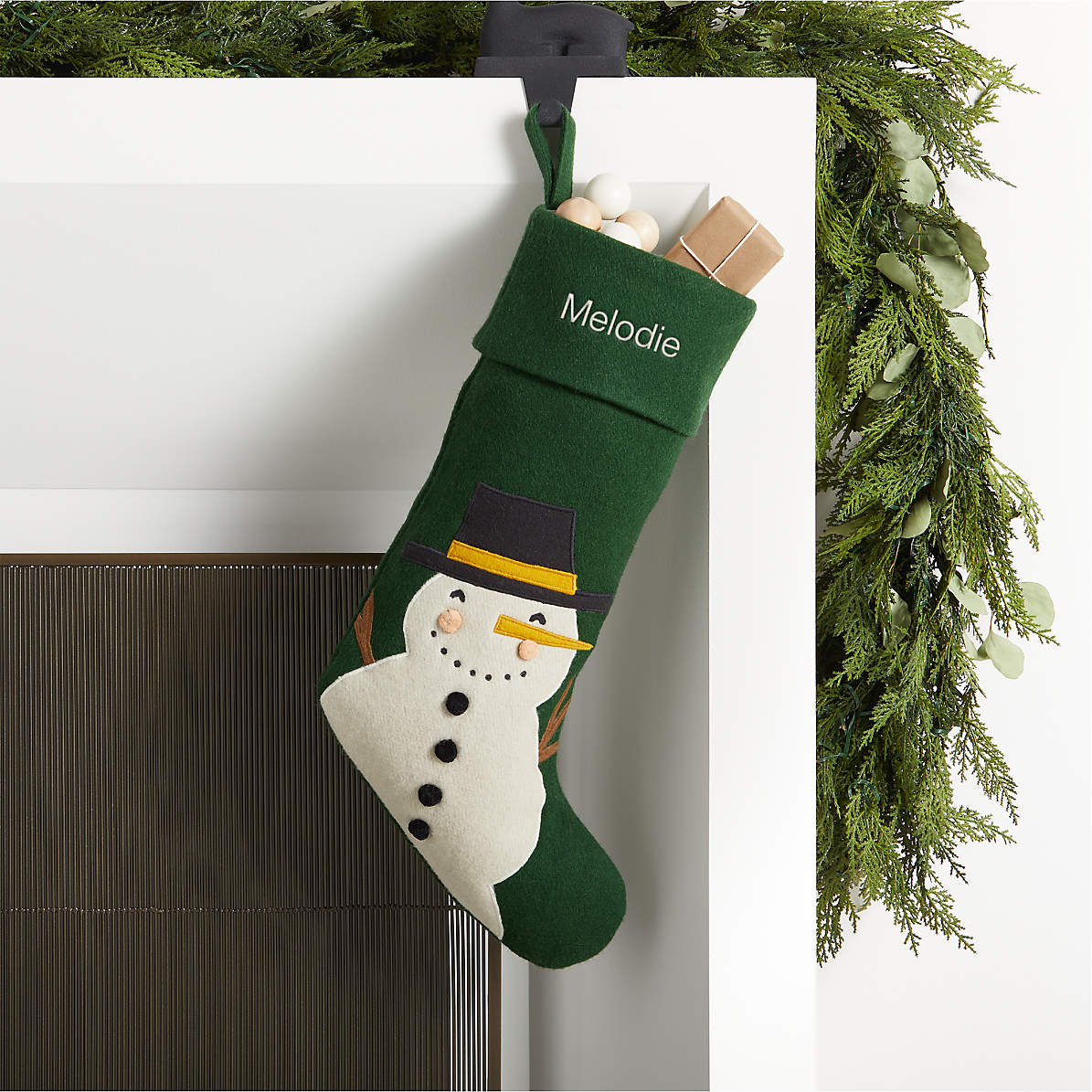 DooLallies Christmas Stockings Kits Snowman Green 