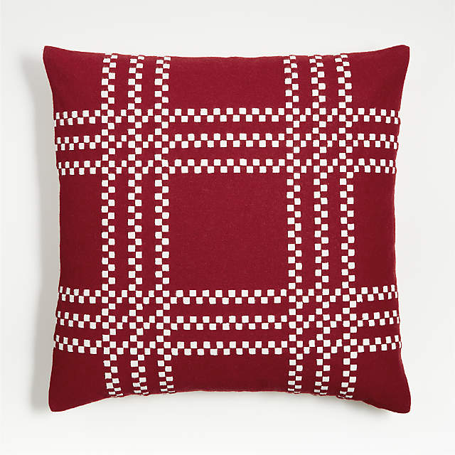 Red White Mud Cloth Pattern Throw Pillow With Insert – Reflektion