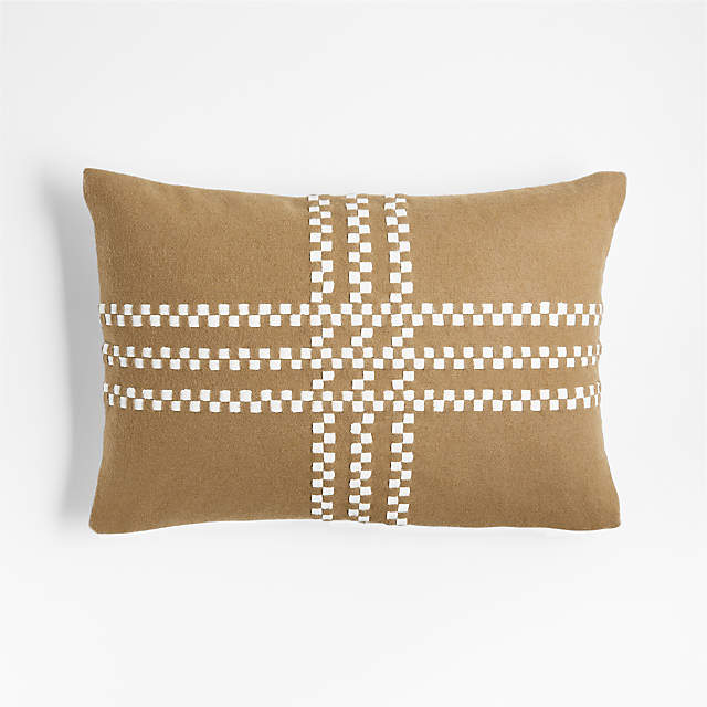 Camel Brown Throw Pillow Arrangement