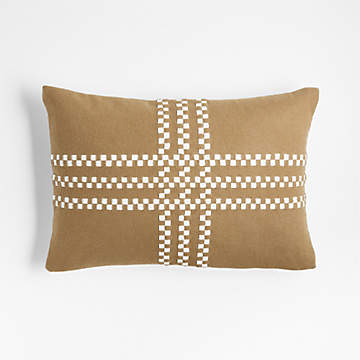 Plaid Lumbar Wool Throw Pillow – Hallstrom Home