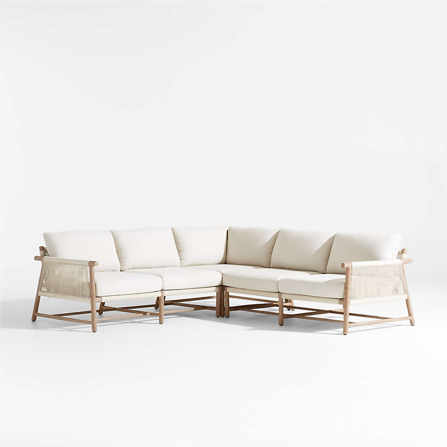 Fen 3Piece LShaped Outdoor Sectional Sofa Crate & Barrel