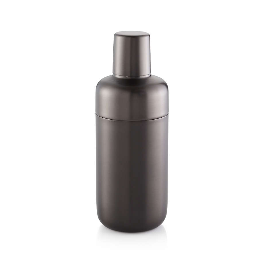 Fenton Graphite Cocktail Shaker + Reviews | Crate & Barrel