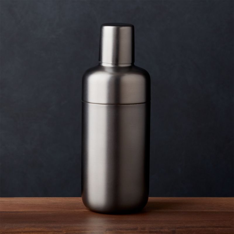 Fenton Graphite Cocktail Shaker + Reviews | Crate & Barrel