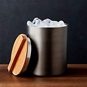 Amici Wicker Ice Bucket with Tongs