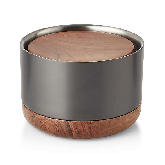 Fenton Graphite and Wood Wine Coaster Set