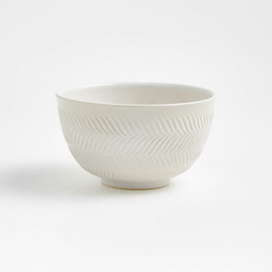 View Fern Small White Ceramic Mixing Bowl details