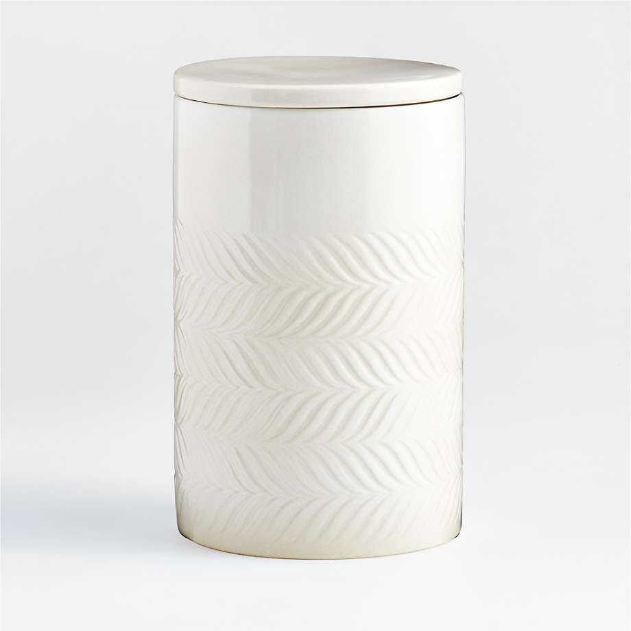 Brampton Stoneware Extra Large Canister, White