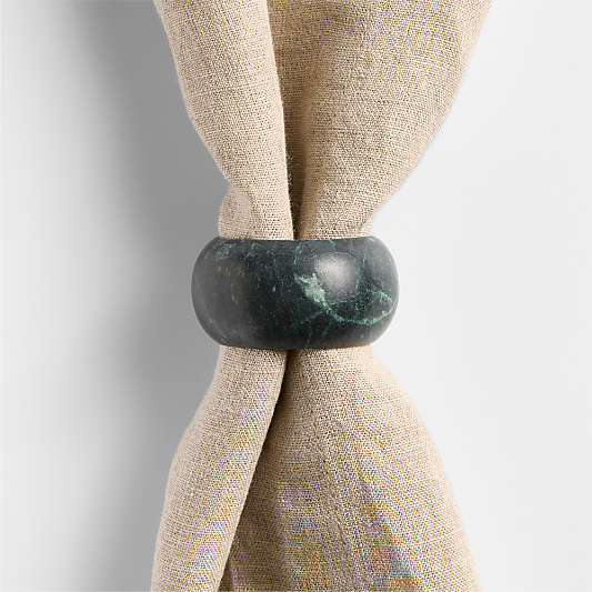 Fern Green Marble Napkin Ring