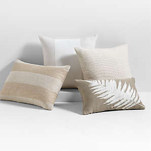 Cream shop outdoor pillows