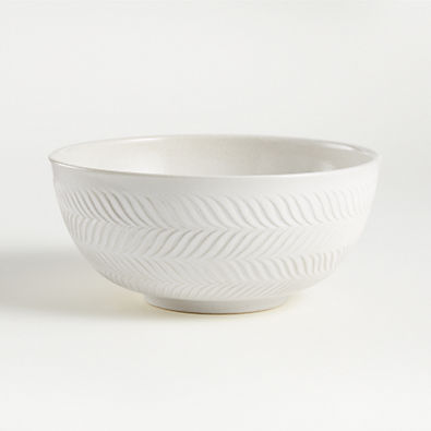 View Fern Large White Ceramic Mixing Bowl details