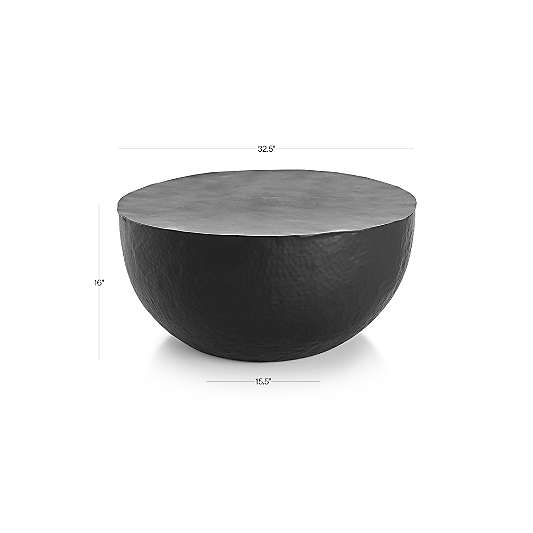 Fernando Metal Drum 32.5" Round Coffee Table