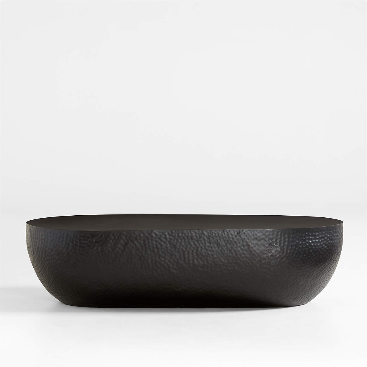 Fernando Metal Drum 62" Oval Coffee Table + Reviews | Crate & Barrel