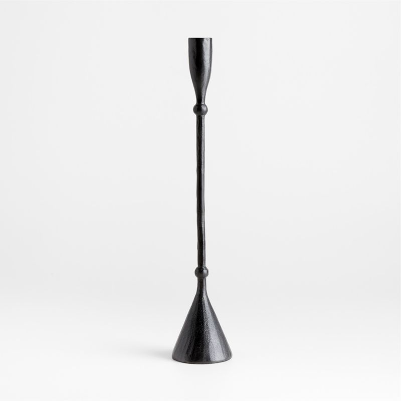 Ferric Medium Black Metal Taper Candle Holder - image 5 of 6