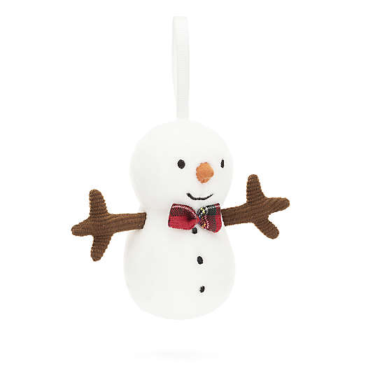 Jellycat ® Festive Folly Snowman Kids Christmas Ornament