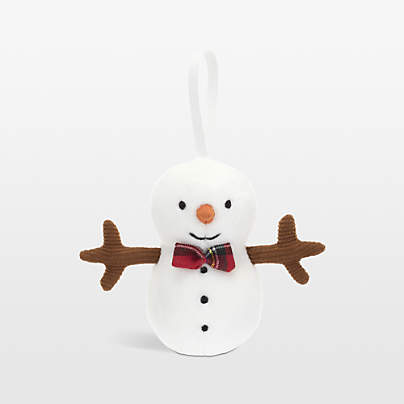 Jellycat ® Festive Folly Snowman Kids Christmas Ornament