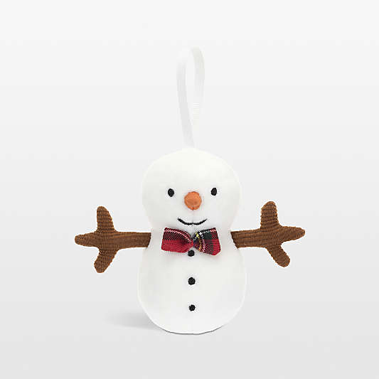 Jellycat ® Festive Folly Snowman Kids Christmas Ornament