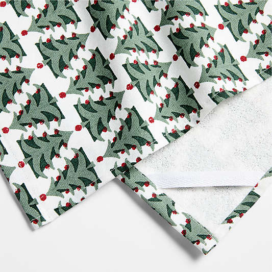 Festive Christmas Tree Dish Towel