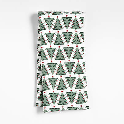 Festive Christmas Tree Dish Towel
