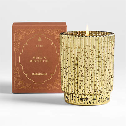 Fete Gold Woodside Holiday 1-Wick Scented Candle