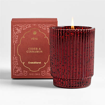 Fete Red Orange Cinnamon Holiday 1-Wick Scented Candle