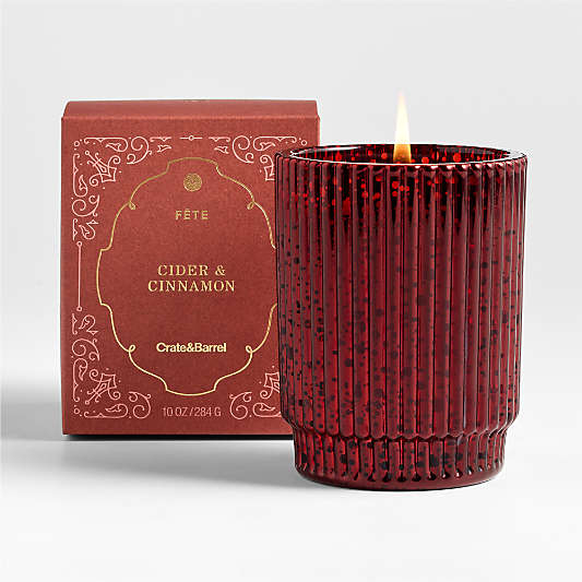 Fete Red Orange Cinnamon Holiday 1-Wick Scented Candle
