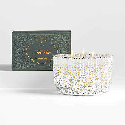Fete Silver Alpine Holiday 3-Wick Scented Candle