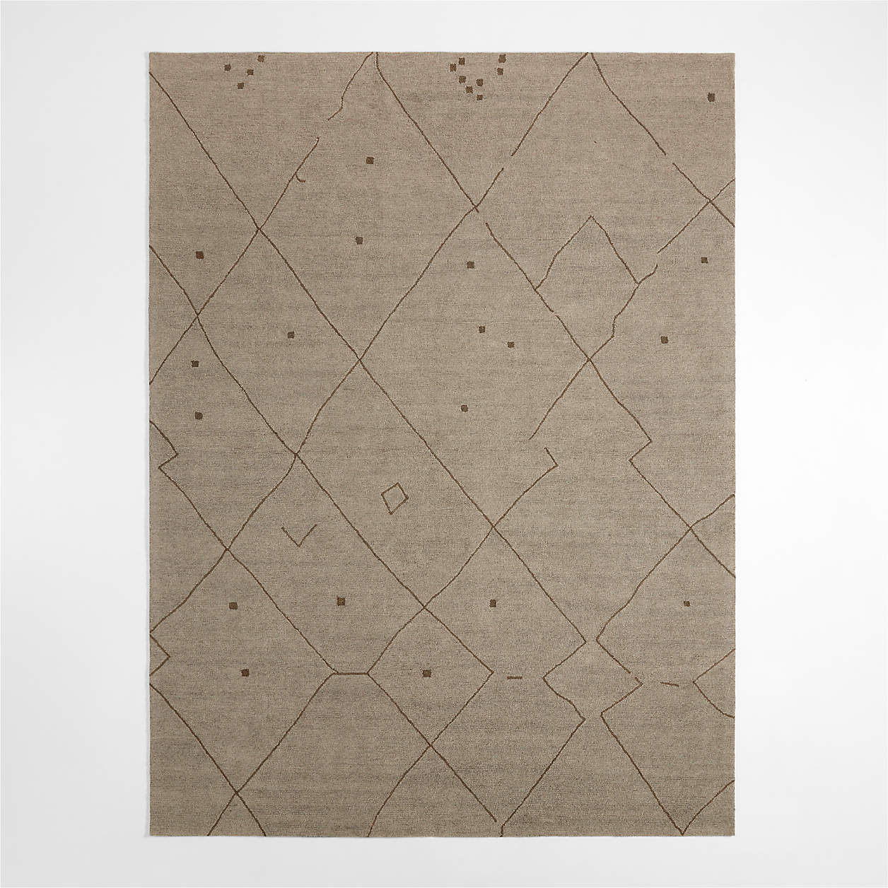 Fez Performance HandTufted Charcoal Grey Area Rug 9'x12' Crate & Barrel