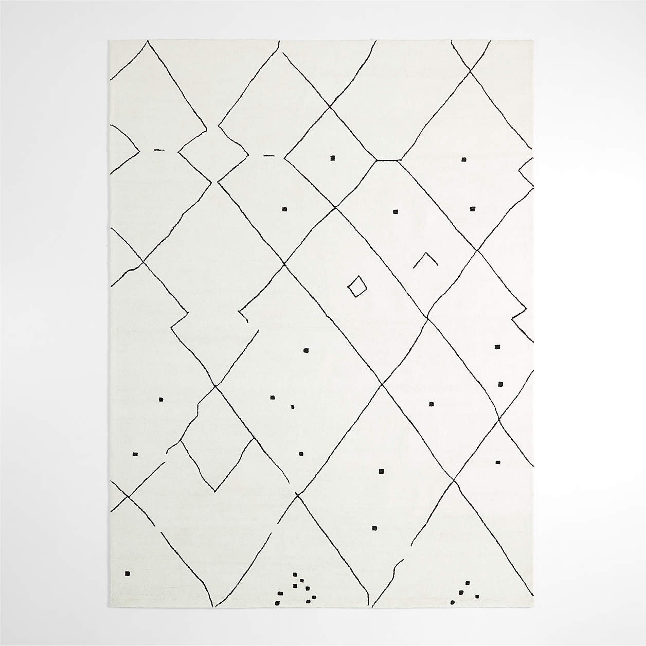 Fez Performance HandTufted White Area Rug 9'x12' Crate & Barrel