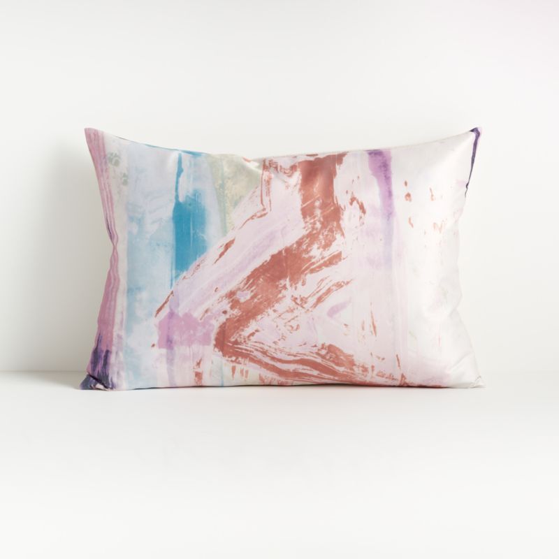 Fiale Pink Abstract Pillow 22