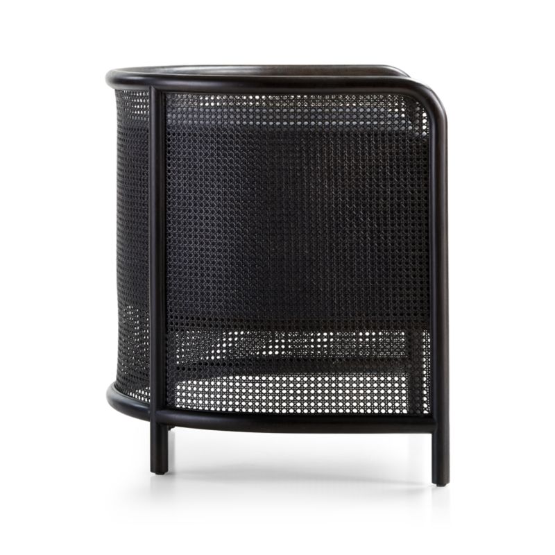 Fields Cane Back Charcoal Accent Chair - image 9 of 10