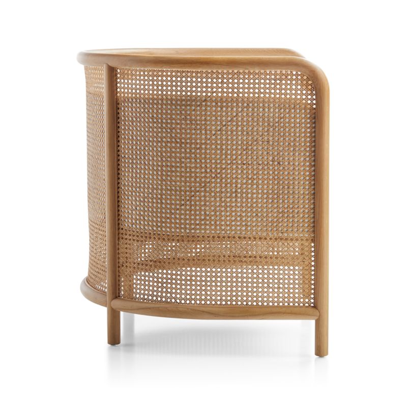 Fields Cane Back White Accent Chair - image 17 of 20