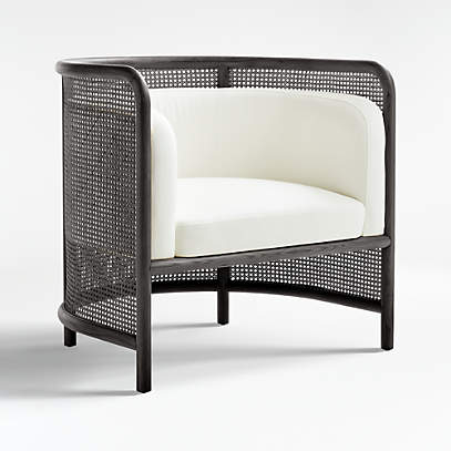 Cane back accent chair hot sale