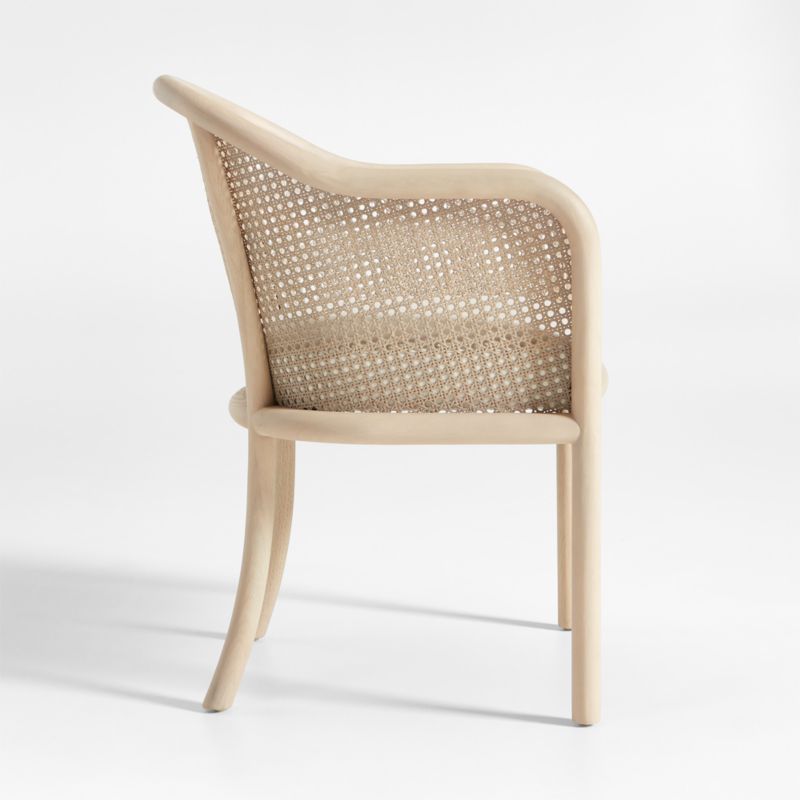 Fields Whitewash Wood and Cane Dining Arm Chair by Leanne Ford - image 6 of 9