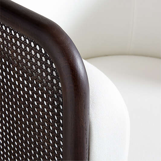 Fields Cane Back Swivel Accent Chair by Leanne Ford