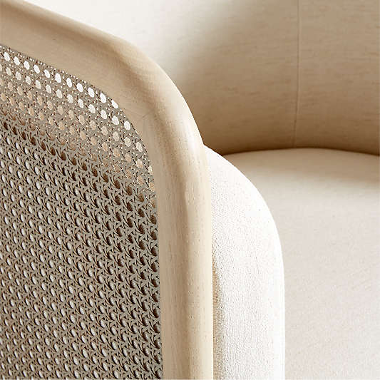 Fields Cane Back Swivel Accent Chair by Leanne Ford
