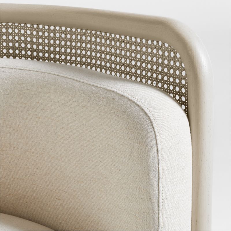 Fields Cane Back White Wash and Natural Accent Chair by Leanne Ford - image 13 of 18