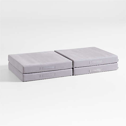 Figgy 4-Piece Mini Grey Kids Play Couch