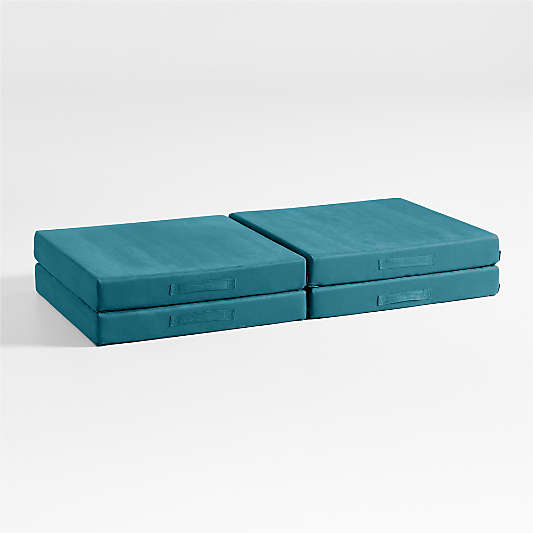 Figgy 4-Piece Mini Teal Kids Play Couch