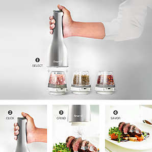 URBAN NOON 2-pcs Electric Salt & Pepper Grinder Set Plus Salt & Pepper